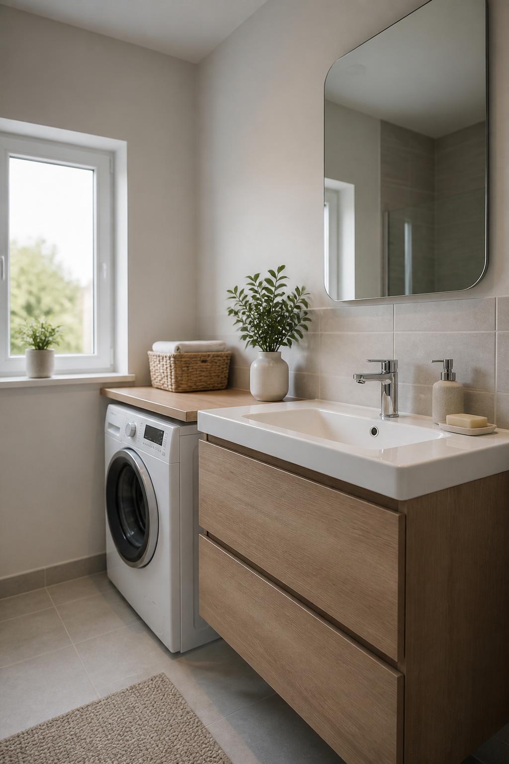 Modern utility space with fresh fixture installation and repaired surfaces